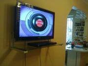 Установка навеска монтаж телевизоров на стену в Алматы